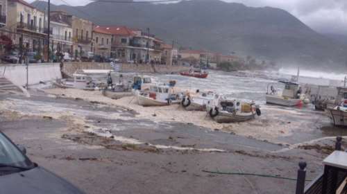 Έντονα φαινόμενα σε Μεσσηνία και Λακωνία [βίντεο - φωτό]