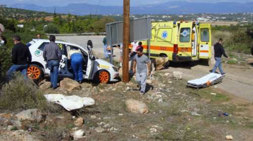 «Ράλλυ Ευβοϊκού»: Τραυματίστηκε θεατής, τον χτύπησε αγωνιστικό  (φωτό)