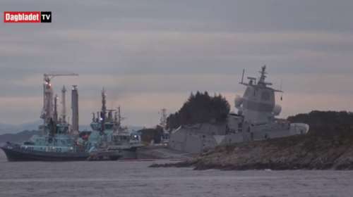 Σύγκρουση ελληνικού τάνκερ με νορβηγική φρεγάτα στη Β. Θάλασσα (βίντεο)