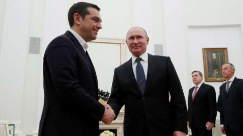 Σε εξέλιξη η συνάντηση Τσίπρα - Πούτιν στο Κρεμλίνο