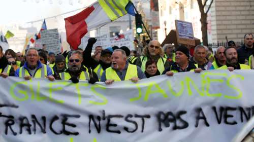 Eπεισόδια στο Παρίσι στις πορείες των &#39;&#39;κίτρινων γιλέκων&#39;&#39;