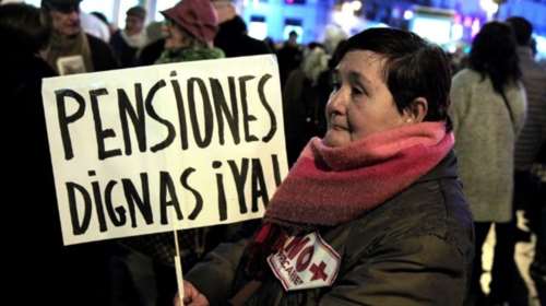 Στους δρόμους οι Ισπανοί για αξιοπρεπείς συντάξεις