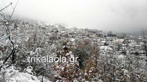 Kλειστά τα σχολεία στα Μετέωρα λόγω χιονόπτωσης