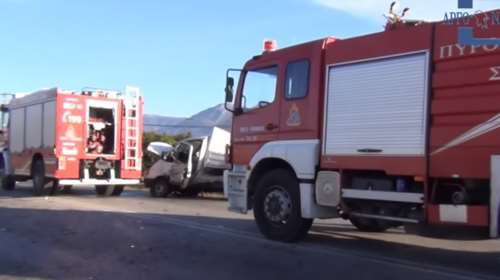 Τροχαίο με τρεις τραυματίες στο Άργος (βίντεο)