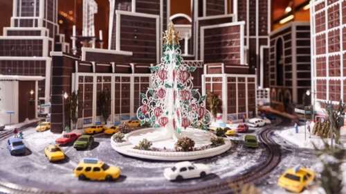Η χριστουγεννιάτικη Νέα Υόρκη είναι φτιαγμένη από... μπισκότο