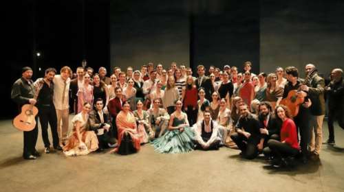 Η βασίλισσα Λετίσια με τις κόρες της στο Εθνικό Μπαλέτο της Ισπανίας