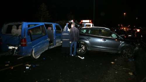 Καραμπόλα πέντε οχημάτων στον Δενδροπόταμο Θεσσαλονίκης