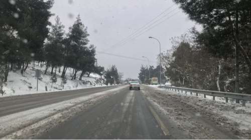 Χιονοπτώσεις στη δυτική Μακεδονία-Προβλήματα στο οδικό δίκτυο
