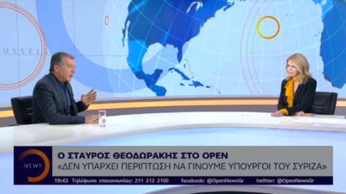 Θεοδωράκης στο OPEN: Κατ&#39;εντολή της ΝΔ έφυγαν Ψαριανός-Αμυράς