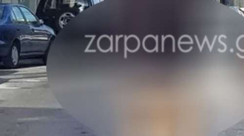 Ο ημίγυμνος άνδρας “ξαναχτύπησε” στο κέντρο των Χανίων