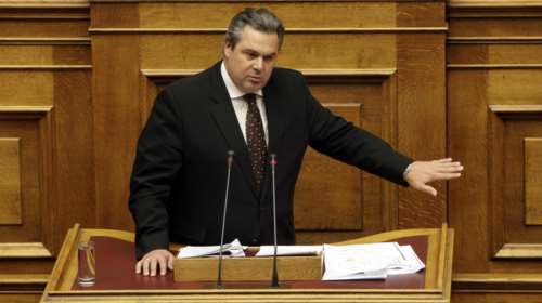 Καμμένος: Χαρίζω στον Τσίπρα τον Κουίκ αλλά η έδρα είναι των ΑΝΕΛ