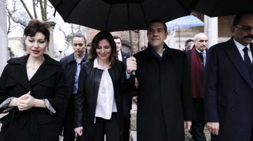 Τσίπρας και Μπαζιάνα στην Αγιά Σοφιά μέσα από 19 καρέ