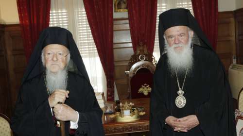 Σύμπνοια Βαρθολομαίου - Ιερώνυμου για την συνταγματική αναθεώρηση