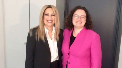 Συνάντηση Γεννηματά - Νάλες: Απέναντι σε λιτότητα και συντήρηση