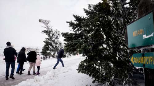 Xιόνια στα ορεινά της Αττικής-Πού χρειάζονται αλυσίδες