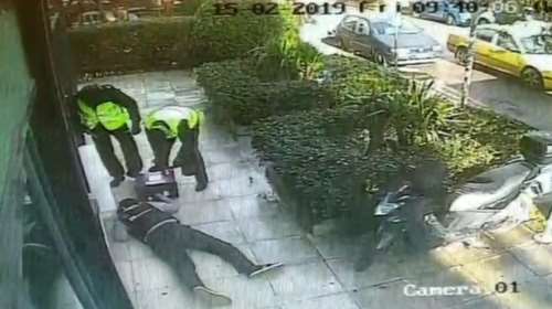 Καρέ-καρέ η ληστεία χρηματαποστολής στο Ψυχικό