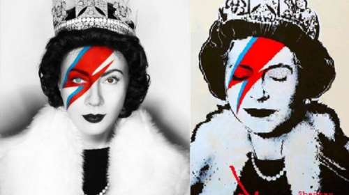 Η Σμαράγδα Καρύδη μεταμορφώθηκε σε βασίλισσα του Banksy (φωτό)