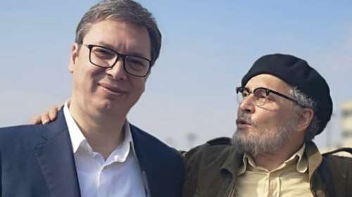 Ο πρόεδρος της Σερβίας με τον Τζ. Ντεπ που κάνει γυρίσματα στο Βελιγράδι