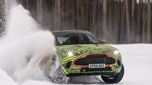 Πόσο γρήγορα μπορεί να πάει το SUV της Aston Martin στο χιόνι;