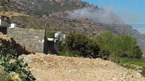 Μεγάλη φωτιά στην Ιεράπετρα-Πνέουν δυνατοί άνεμοι