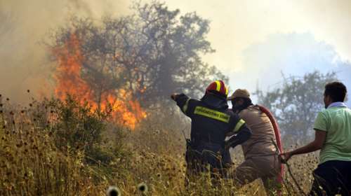 Ηλεία: Μεγάλη φωτιά στο προστατευόμενο Δάσος της Στροφυλιάς