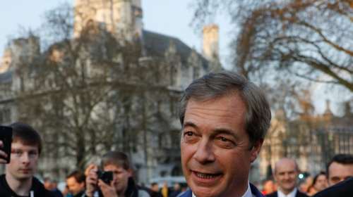 Βρετανία:Πρώτο κόμμα σε πρόθεση ψήφου για ευρωεκλογές το Brexit του Φάρατζ