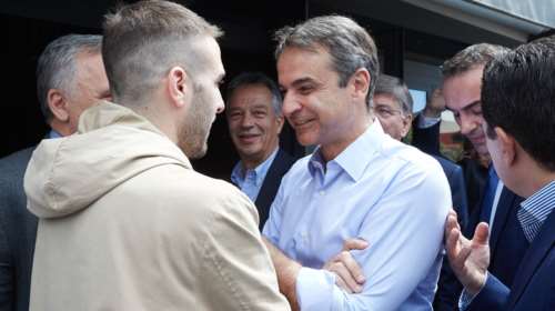 Η ατάκα Μητσοτάκη μόλις συνάντησε τον Φορτούνη στην Καλαμπάκα