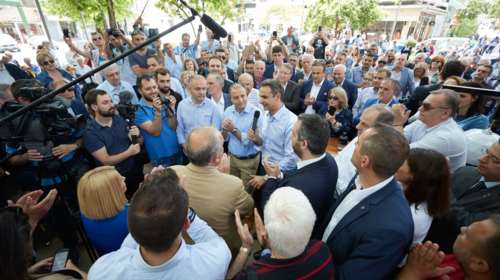 Μητσοτάκης από Εδεσσα: «Καμία ψήφος να μην πάει χαμένη»
