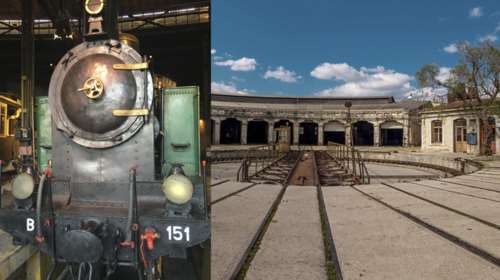 Μέσα στο νέο Εθνικό Σιδηροδρομικό Μουσείο στον Πειραιά