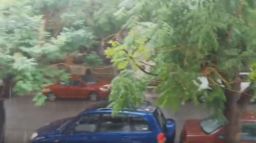 Χαλαζόπτωση έπληξε την ανατολική Θεσσαλονίκη