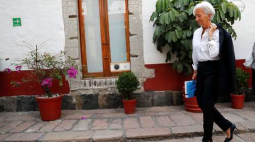 Λαγκάρντ: Επιβράδυνση της παγκόσμιας οικονομίας από τον εμπορικό πόλεμο