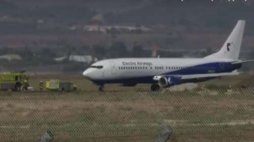 Ισραήλ: Η στιγμή της προσγείωσης του αεροσκάφους χωρίς λάστιχα