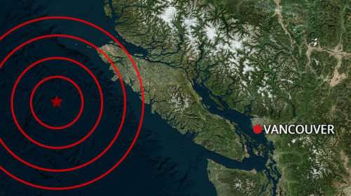 Ισχυρός σεισμός 6,5 Ρίχτερ βορειοδυτικά του Βανκούβερ