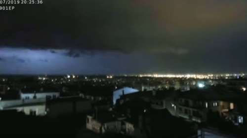 Τimelapse : Η στιγμή της θεομηνίας στη Χαλκιδική