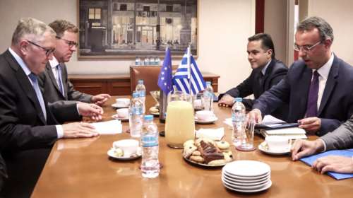 Σε θετικό κλίμα η πρώτη επίσημη συνάντηση Σταϊκούρα - Ρέγκλινγκ