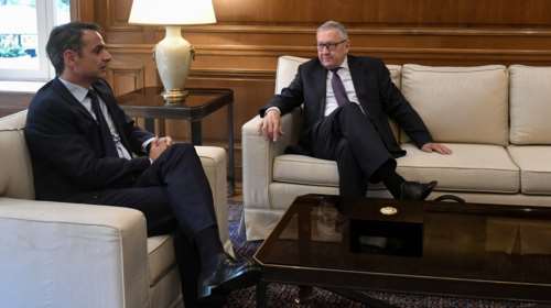 Σε θετικό κλίμα η συνάντηση Μητσοτάκη - Ρέγκλινγκ