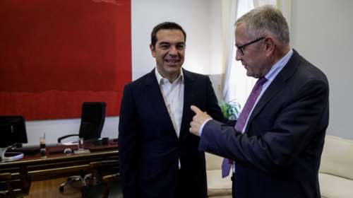 Συνάντηση Αλέξη Τσίπρα - Κλάους Ρέγκλινγκ