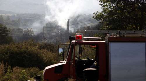 Πυρκαγιά στα Μέγαρα κοντά σε κατοικημένη περιοχή