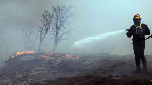 Κεφαλονιά: Υπό μερικό έλεγχο η πυρκαγιά στη Σάμη