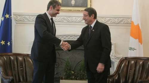 Πρώτη επίσκεψη Μητσοτάκη στην Κύπρο, τετ α τετ με Αναστασιάδη