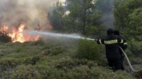 Σε εξέλιξη πυρκαγιά στην Κερατέα- Ισχυρές δυνάμεις