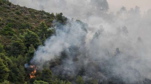 Πάνω από τα μέτωπα της φωτιάς ο αρχηγός ΓΕΑ