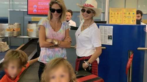 Άννα Βίσση: η σούπερ γιαγιά αποχαιρετά τα εγγόνια της