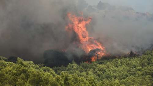 Ζάκυνθος: Ανεξέλεγκτη η φωτιά - Εκκενώθηκαν χωριά, κάηκε σπίτι