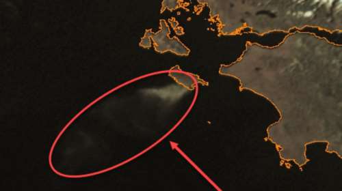 Δορυφόρος «είδε» τον καπνό από την πυρκαγιά στη Ζάκυνθο