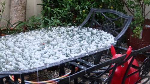 Τρίκαλα: Ισχυρό χαλάζι σε χωριά του δήμου Φαρκαδόνας