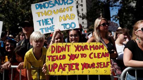 Η «επόμενη γενιά» φώναξε «παρών» κατά της κλιματικής αλλαγής