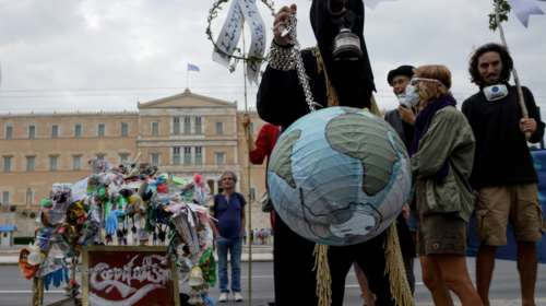 Πορεία στο κέντρο της Αθήνας για την κλιματική αλλαγή