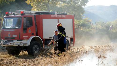 Ρόδος: Πυρκαγιά σε δασική περιοχή της Κοινότητας Πλατανίων