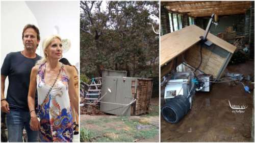 Μενεγάκη - Παντζόπουλος: Μεγάλη καταστροφή στo ξενοδοχείο τους στην Άνδρο